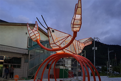 주례마을 어울연못 가재게이트 조형물